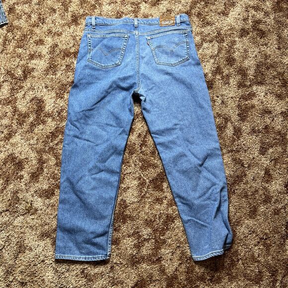 Vintage Levi's 540 Orange Tab Mens Denim Jeans Size 42x30 Straight Medium Wash - Picture 5 of 8